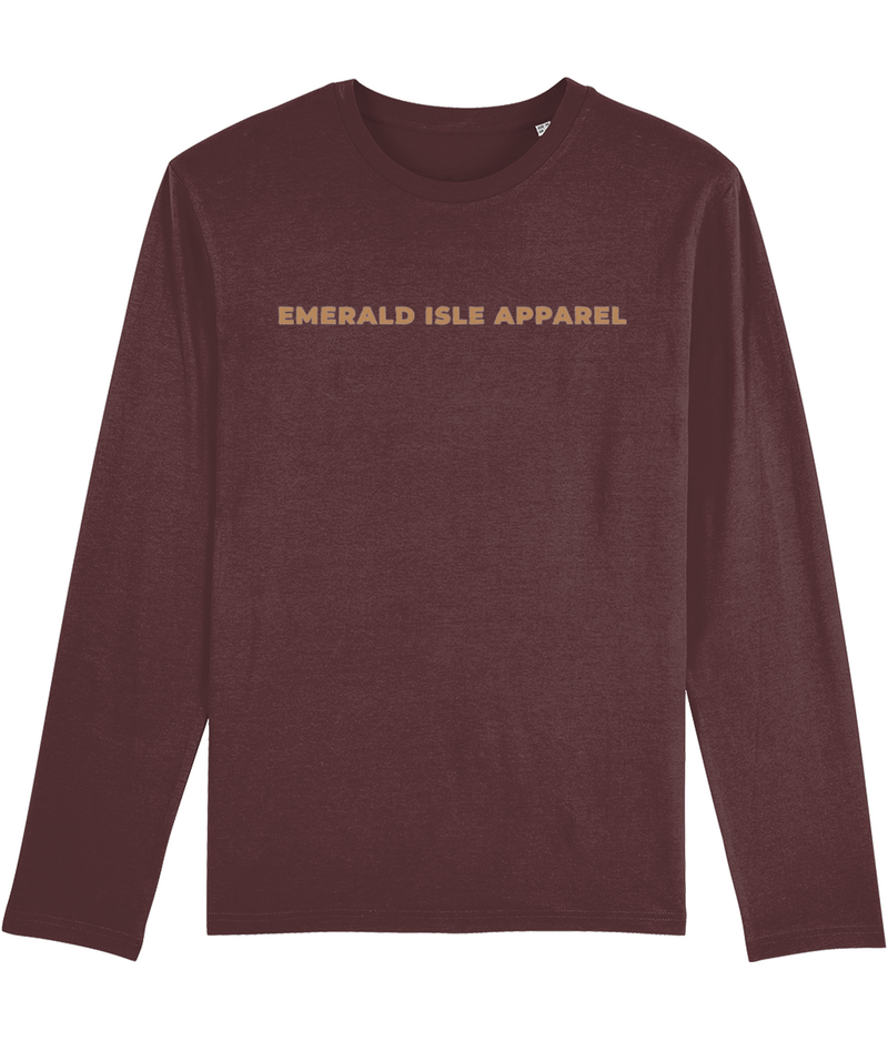 Burgundy Emerald Isle Apparel Shuffler Long Sleeve T-Shirt