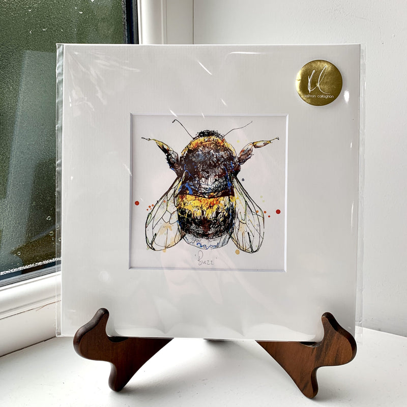 Buzz - Bumble Bee Print with Size and Presentation Options