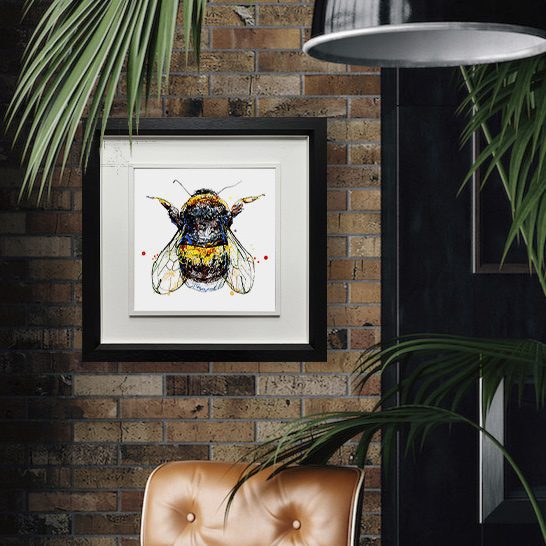 Buzz - Bumble Bee Print with Size and Presentation Options