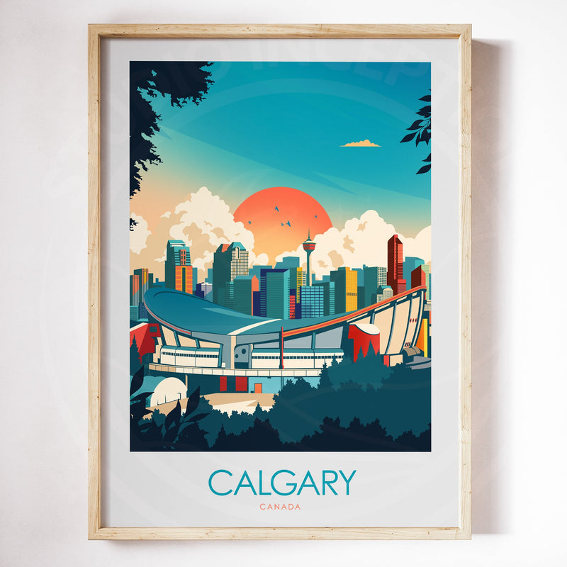 Calgary Minimalist Print