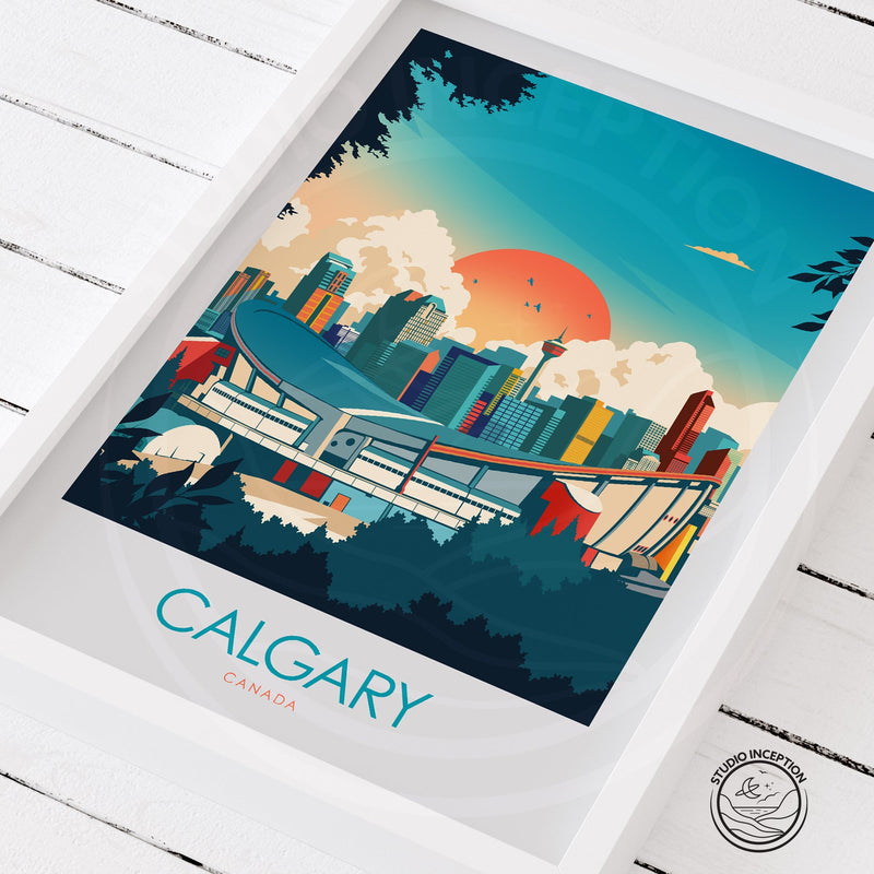 Calgary Minimalist Print