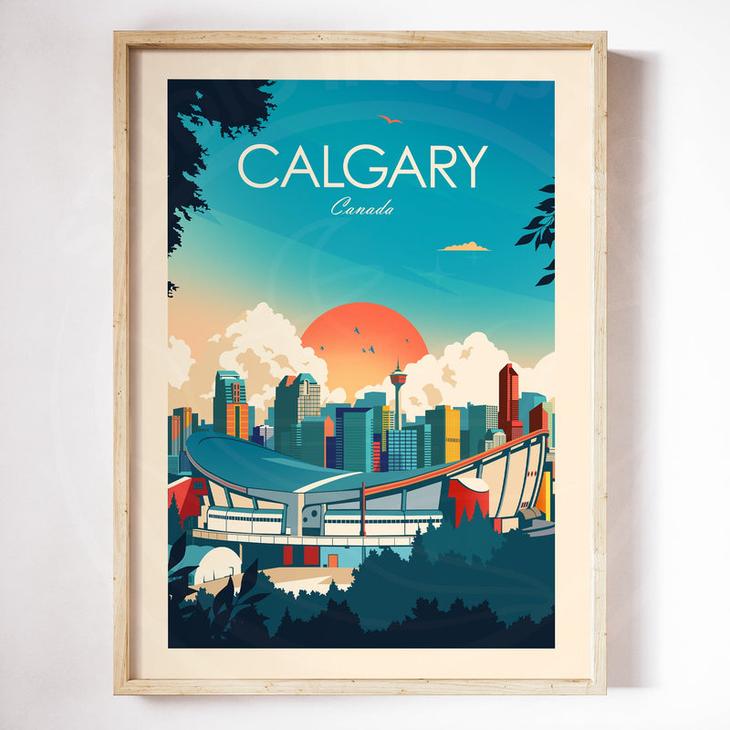 Calgary Traditional Style Print