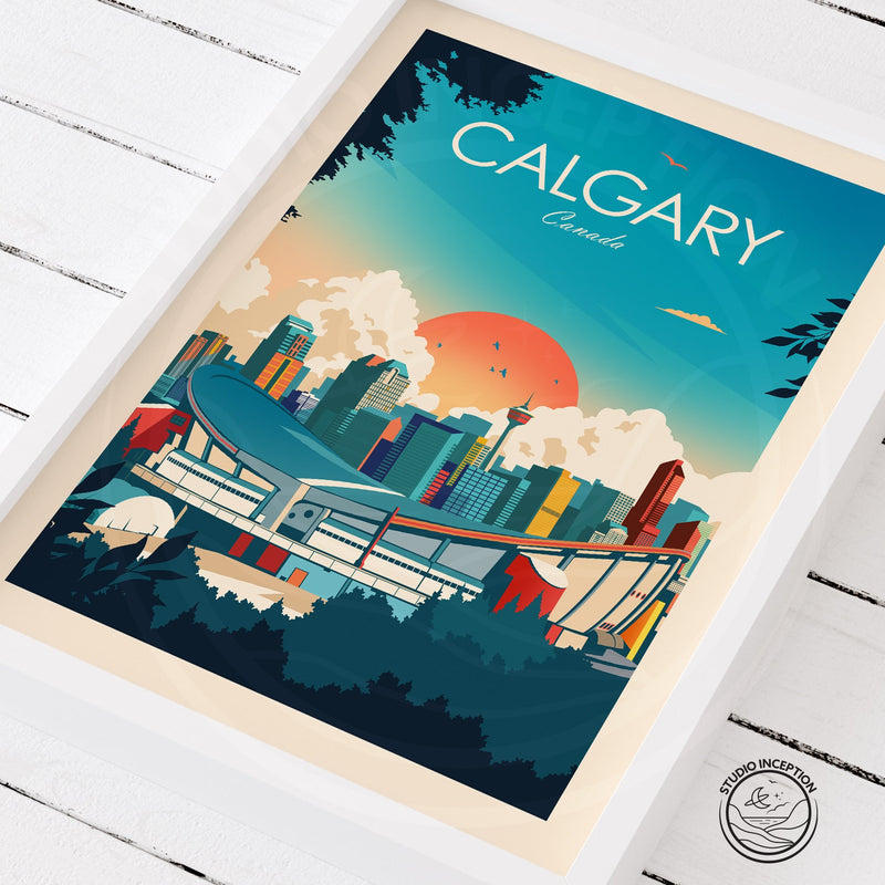 Calgary Traditional Style Print