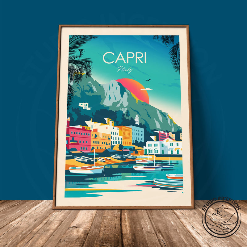 Capri Italy Traditional Style Print