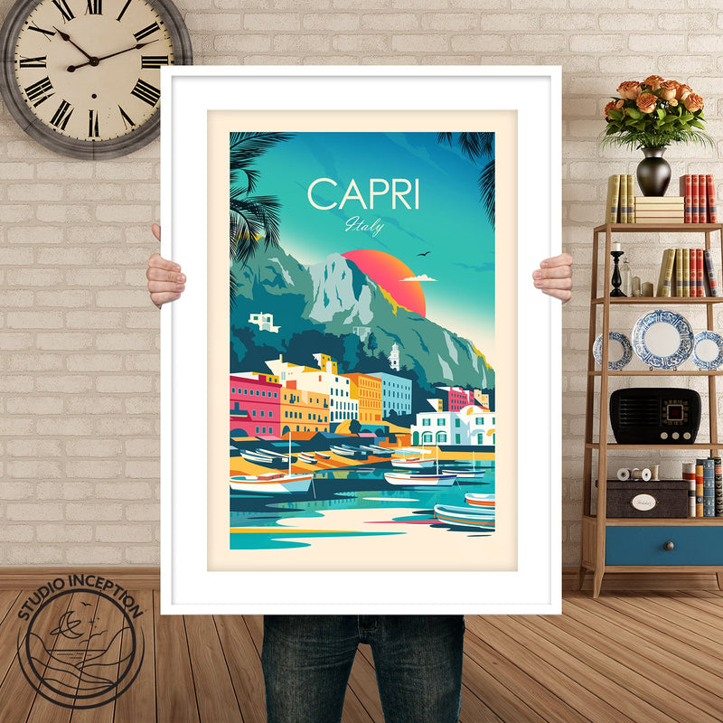 Capri Italy Traditional Style Print
