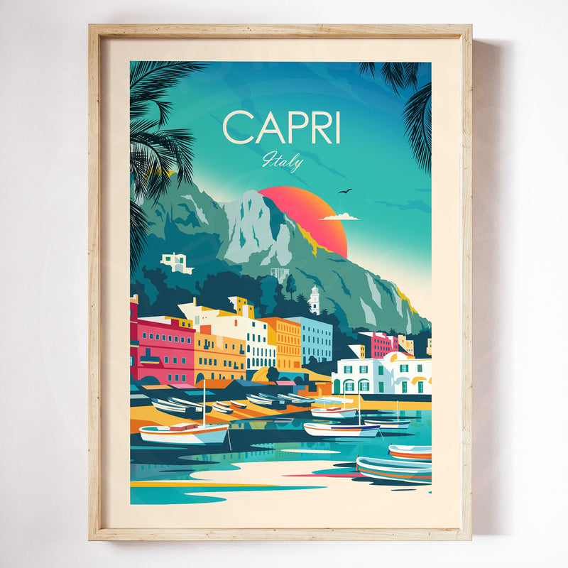 Capri Italy Traditional Style Print