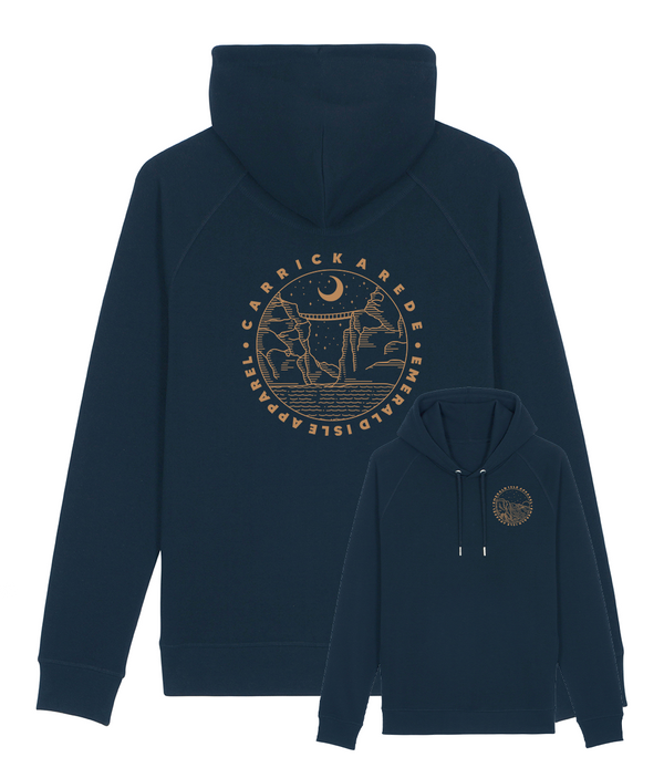 Navy Carrick-A-Rede Pullover Side Pocket Hoodie