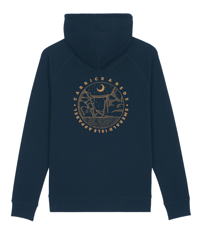 Navy Carrick-A-Rede Pullover Side Pocket Hoodie