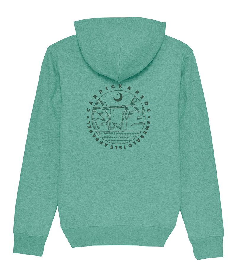 Heather Green Carrick-A-Rede Pullover Pouch Hoodie