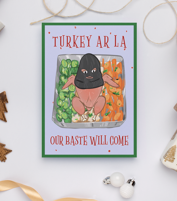 Turkey Ar La Christmas Card