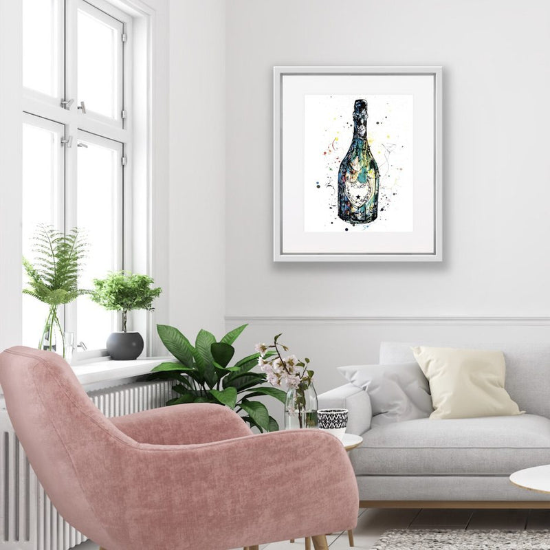 Celebration - Champagne Print, 45x56cm with Personalisation and Mount Options