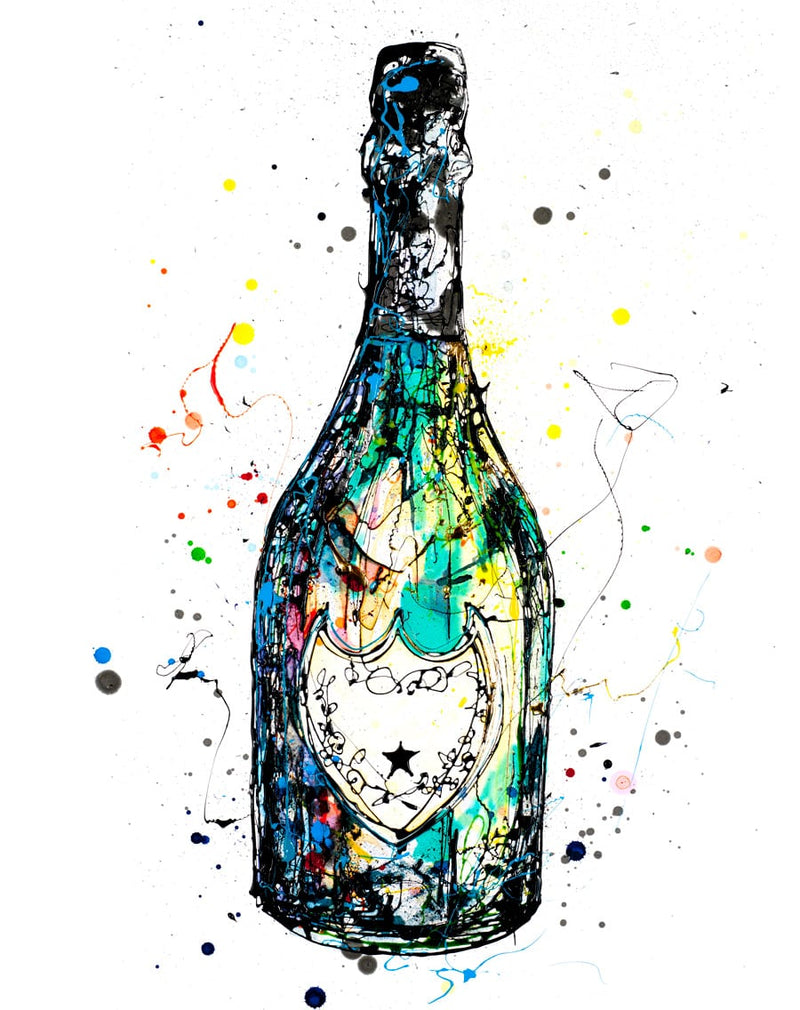 Celebration - Champagne Print, 45x56cm with Personalisation and Mount Options