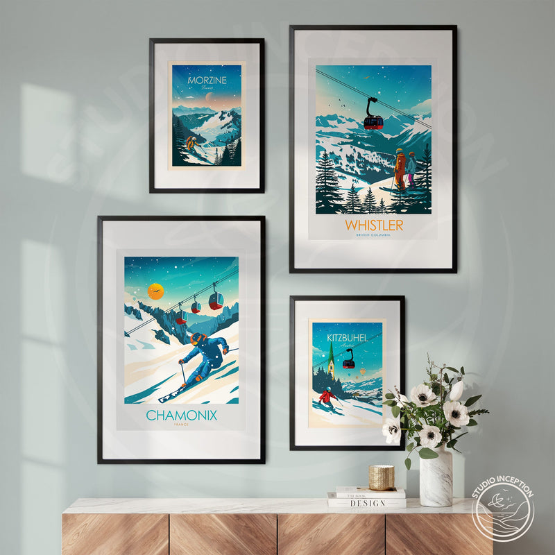 Chamonix Minimalist Print