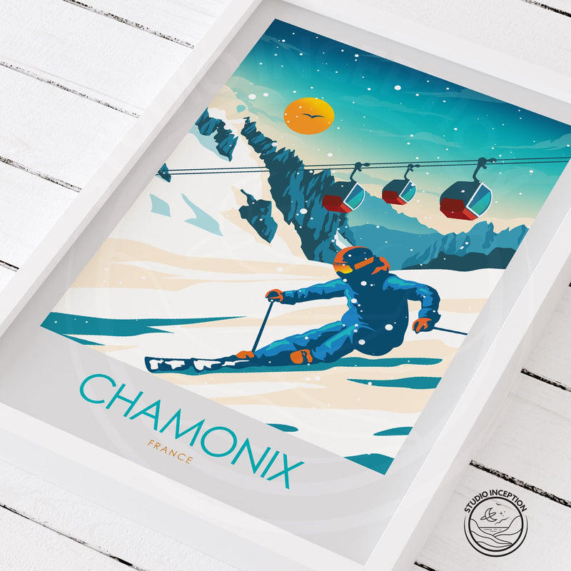 Chamonix Minimalist Print