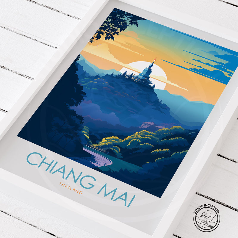 Chiang Mai Minimalist Print