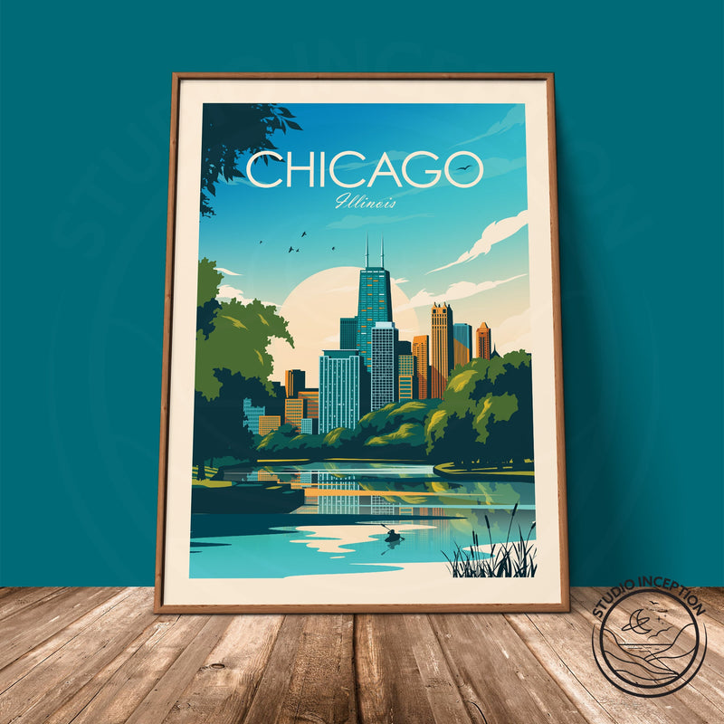 Chicago Traditional Style Print