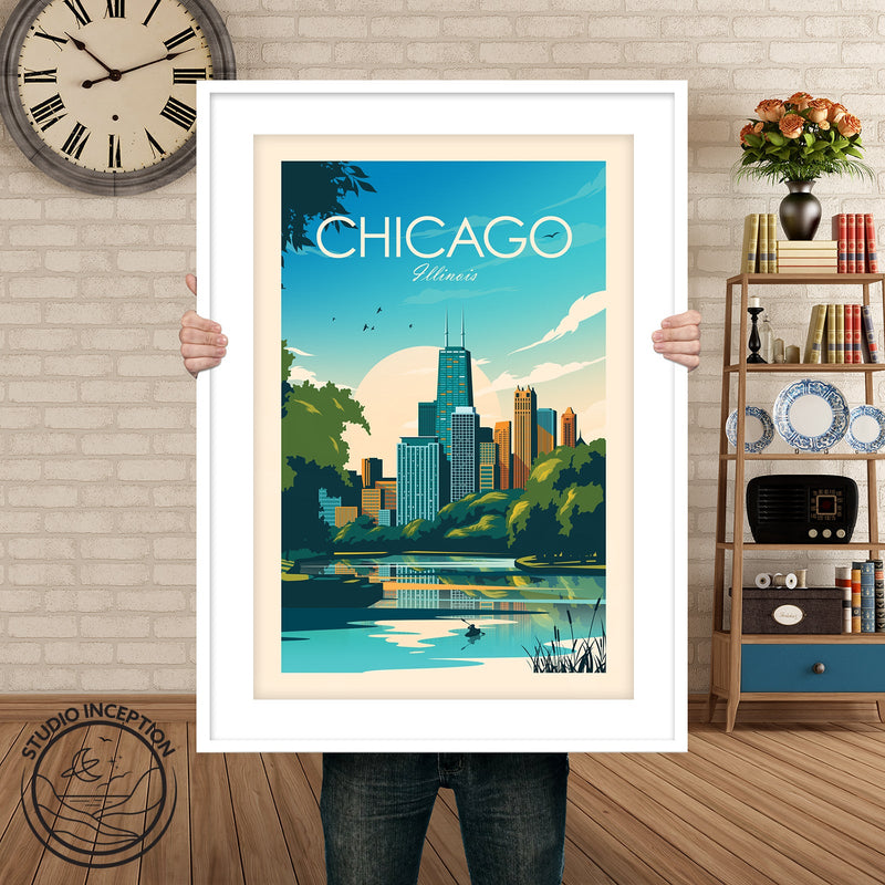 Chicago Traditional Style Print