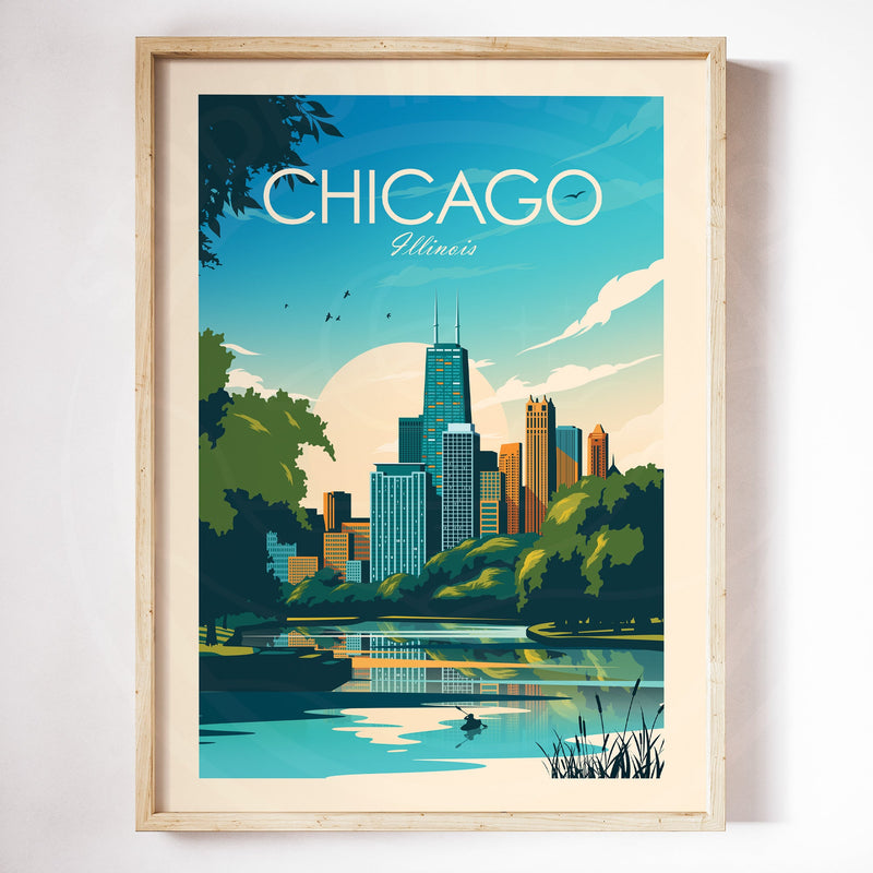 Chicago Traditional Style Print