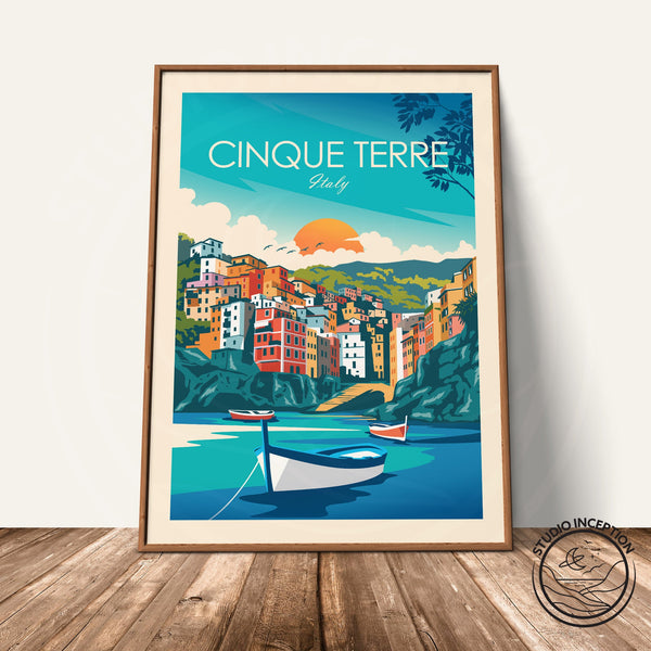 Cinque Terre Traditional Style Print