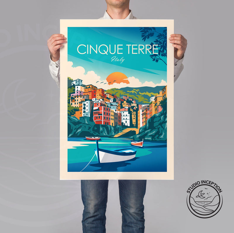 Cinque Terre Traditional Style Print