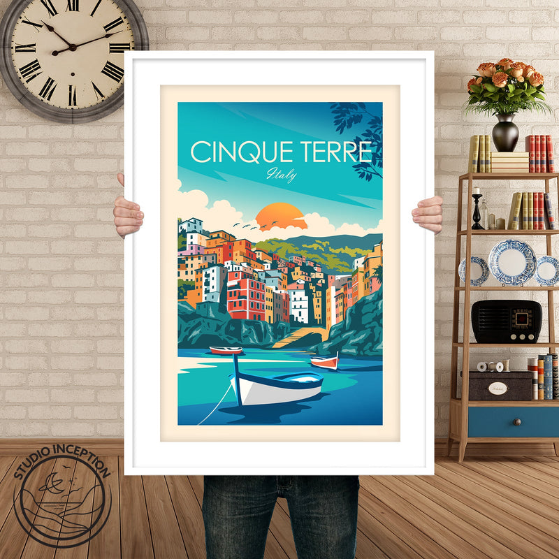 Cinque Terre Traditional Style Print