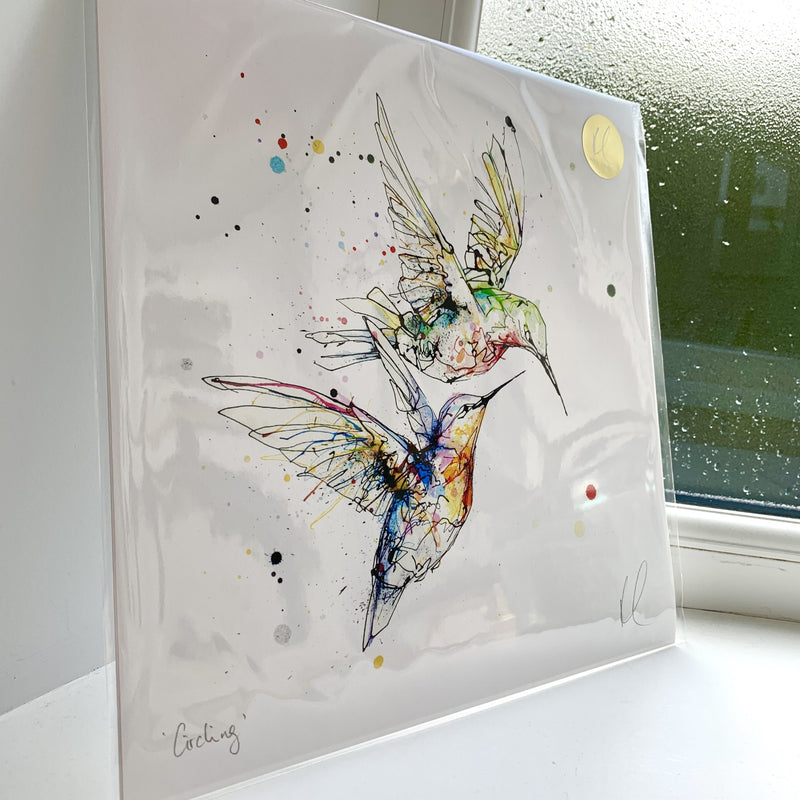 Circling - Hummingbird Print with Size and Presentation Options