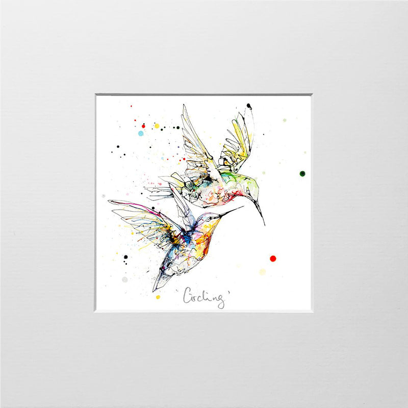 Circling - Hummingbird Print with Size and Presentation Options