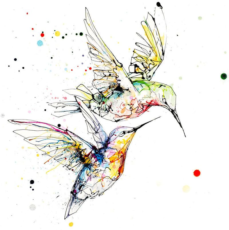 Circling - Hummingbird Print with Size and Presentation Options