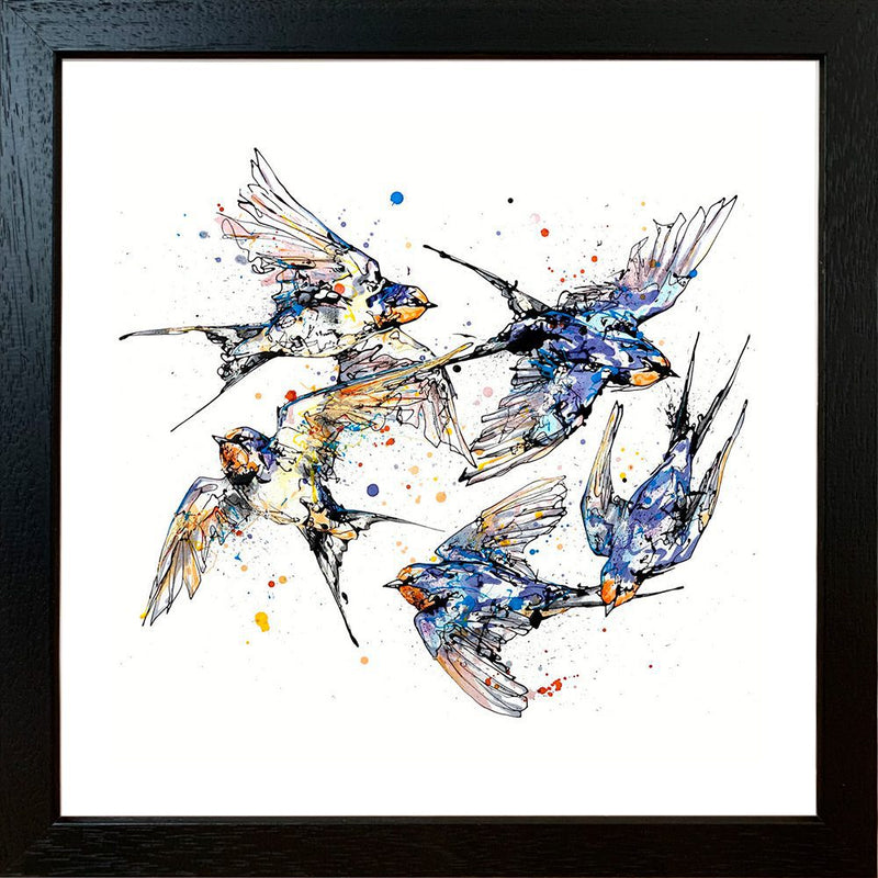 Closeness - Swallows Print with Size and Presentation Options