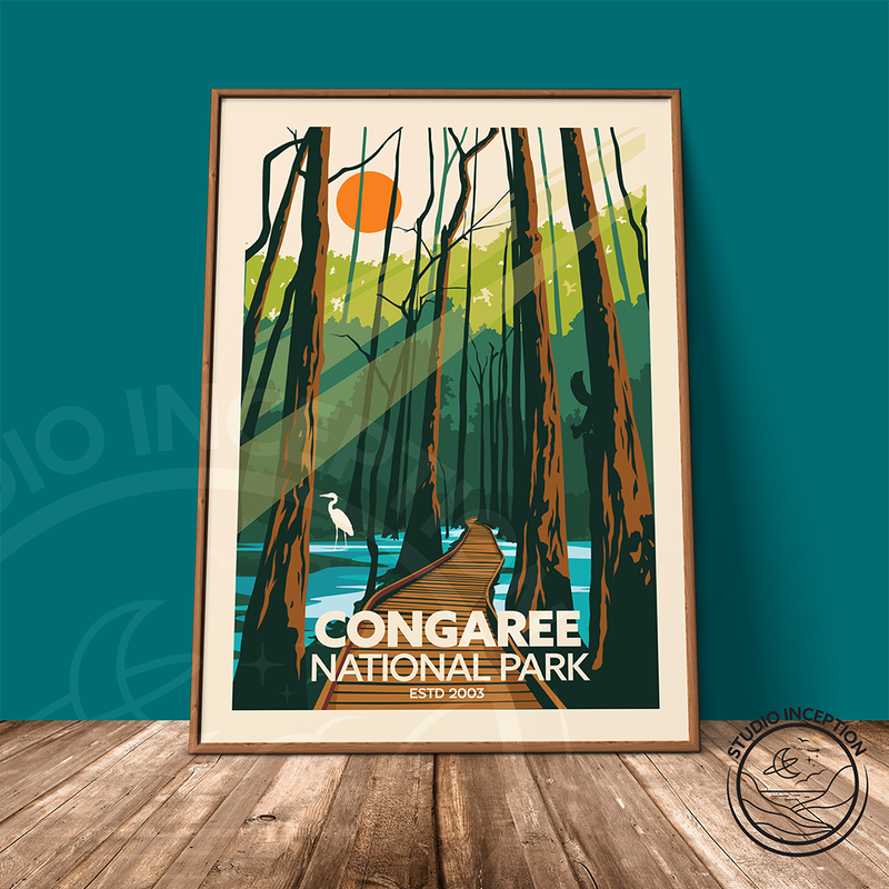 Congaree National Park Traditional Style Print