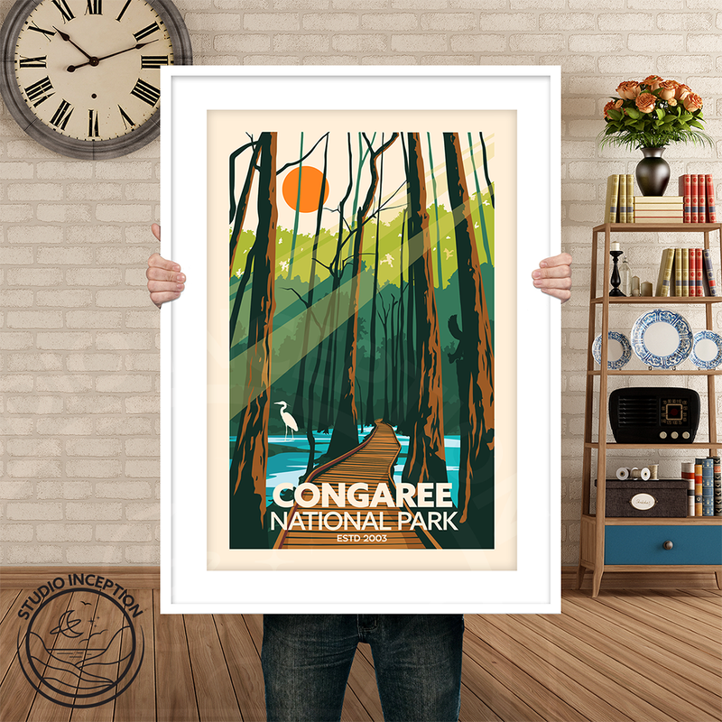 Congaree National Park Traditional Style Print