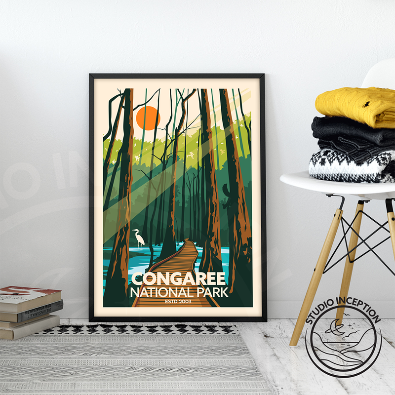 Congaree National Park Traditional Style Print