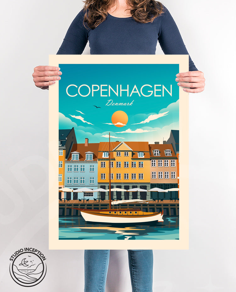 Copenhagen Traditional Style Print