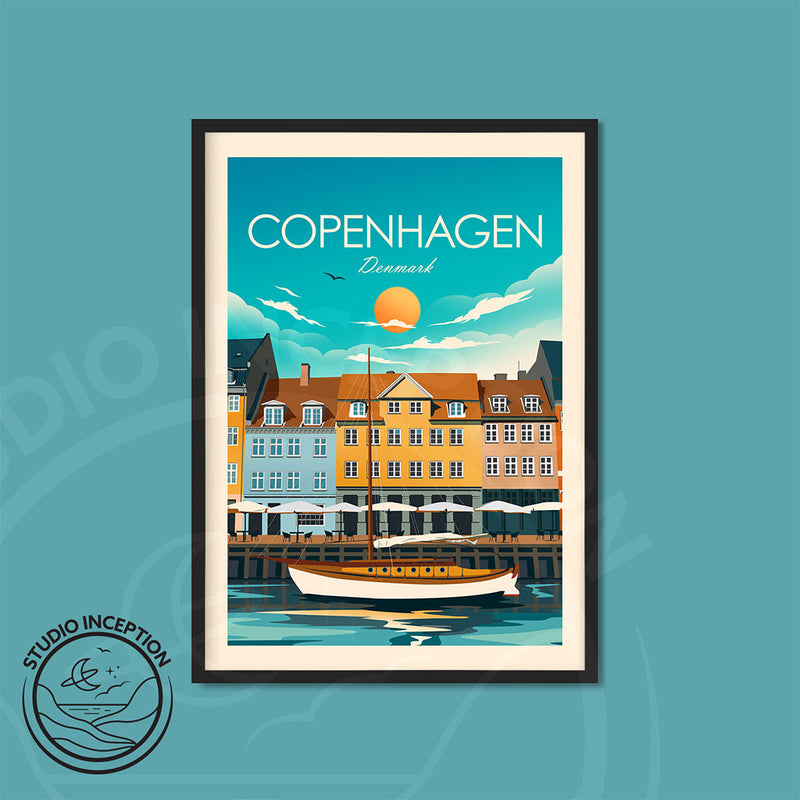 Copenhagen Traditional Style Print