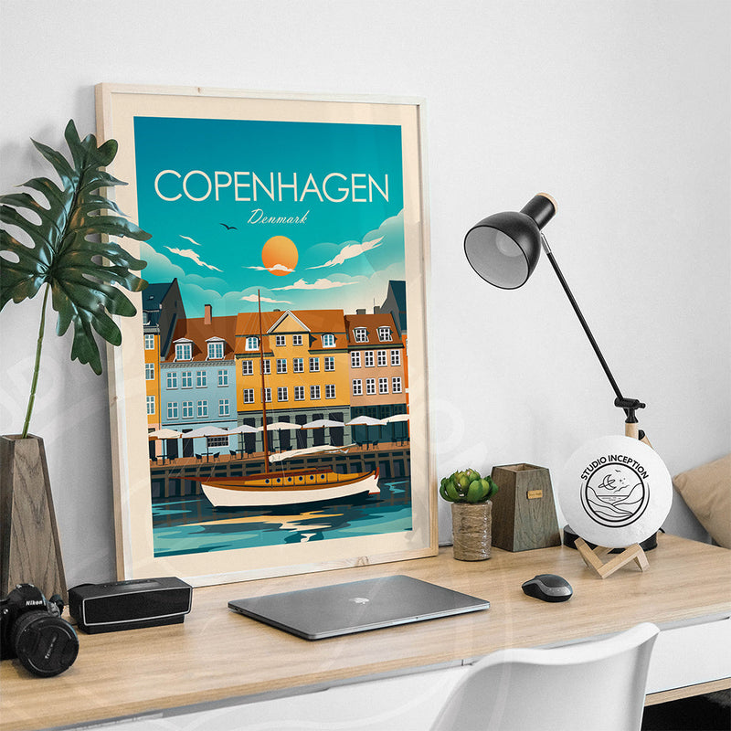 Copenhagen Traditional Style Print
