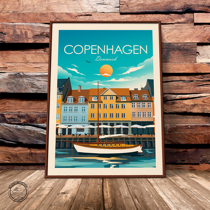 Copenhagen Traditional Style Print