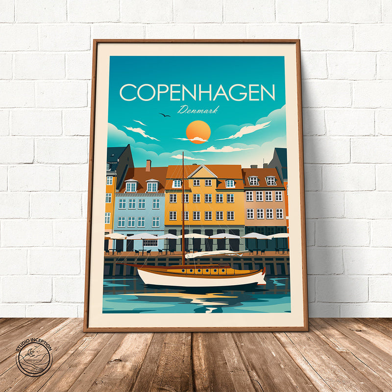 Copenhagen Traditional Style Print