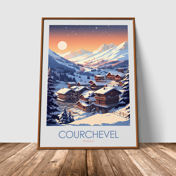 Courchevel Minimalist Print