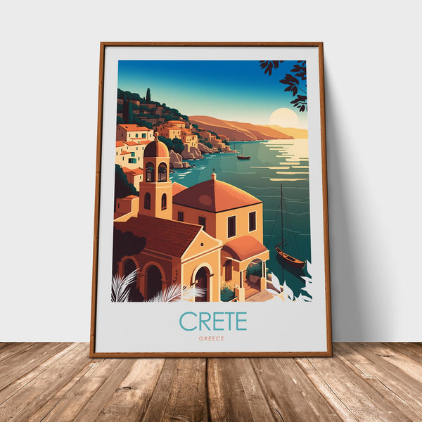 Crete Minimalist Print