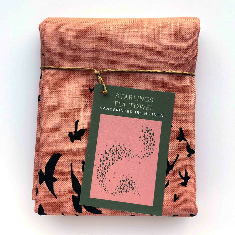 Starlings Irish Linen Tea Towel