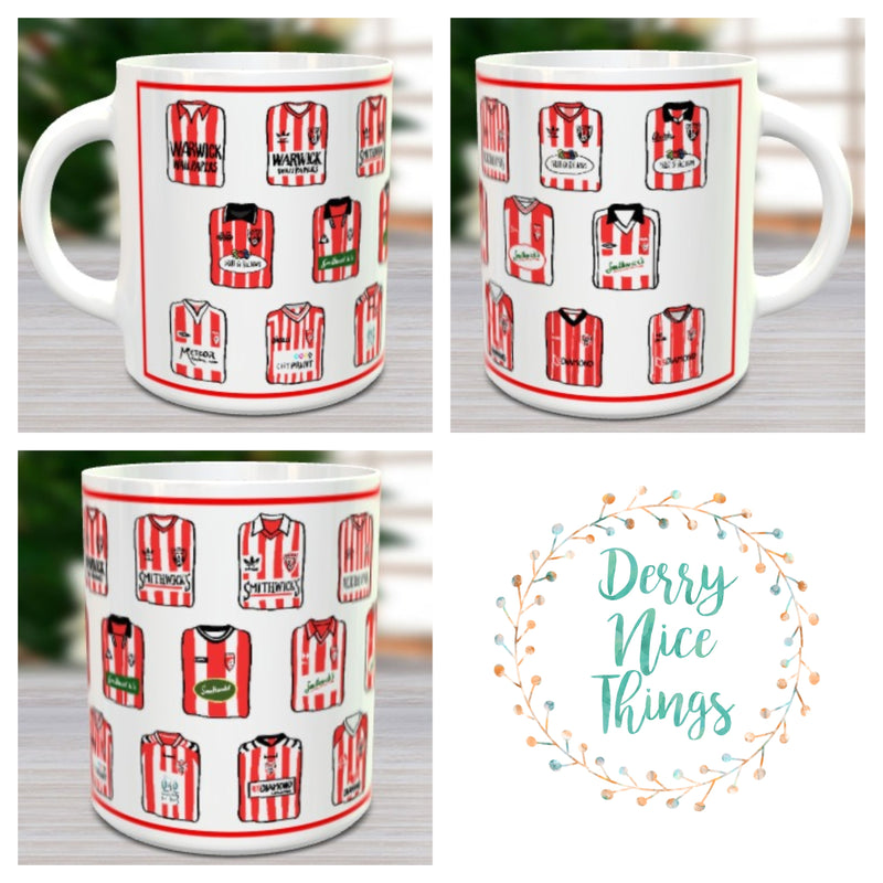 Derry City FC Historical Shirts Mug