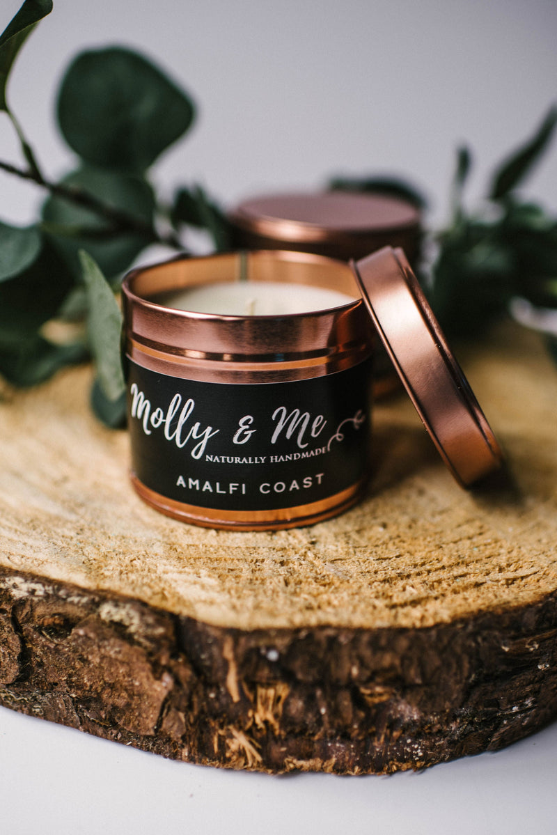 Cosy Nights  Rose Gold Candle Tin
