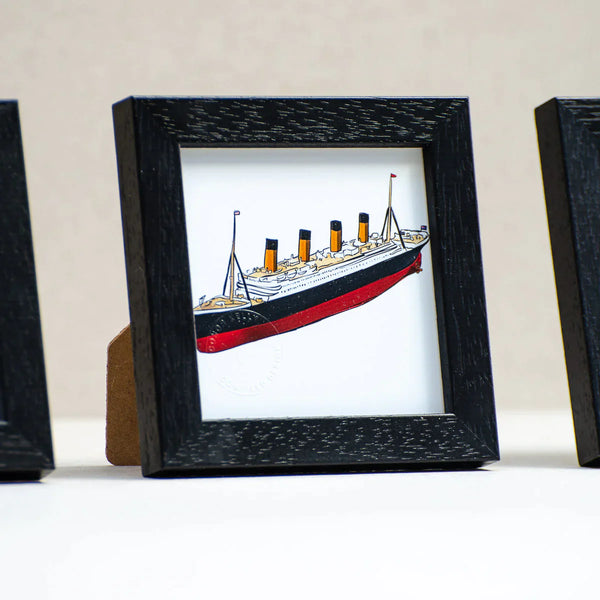 Titanic Framed Mini Print - Cowfield Design
