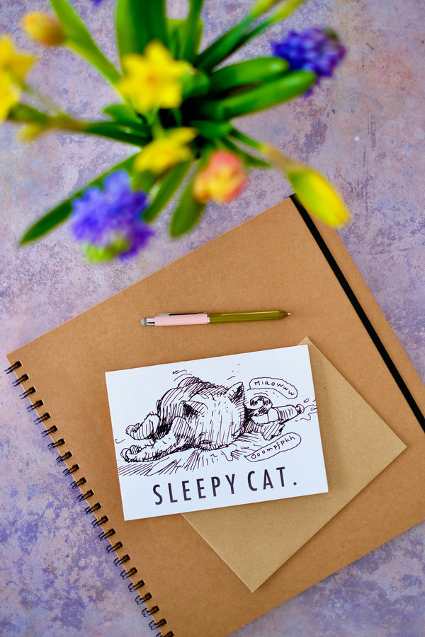 LOADACAT Sleepy Cat Card