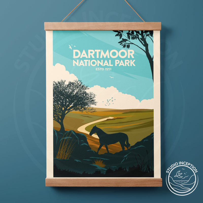 Dartmoor National Park Traditional Style Print