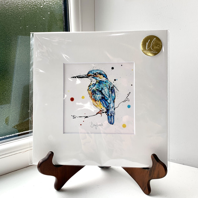 Gaze - Kingfisher Print with Size and Framing Options