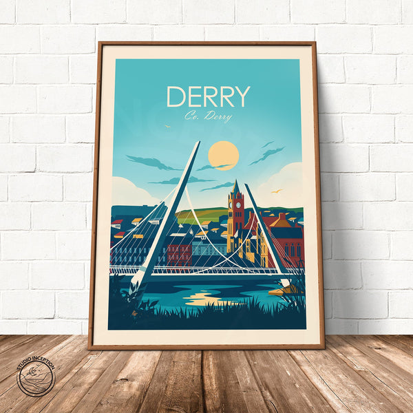 Derry Londonderry Traditional Style Print