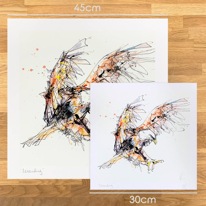 Descending - Eagle Print with Size and Presentation Options