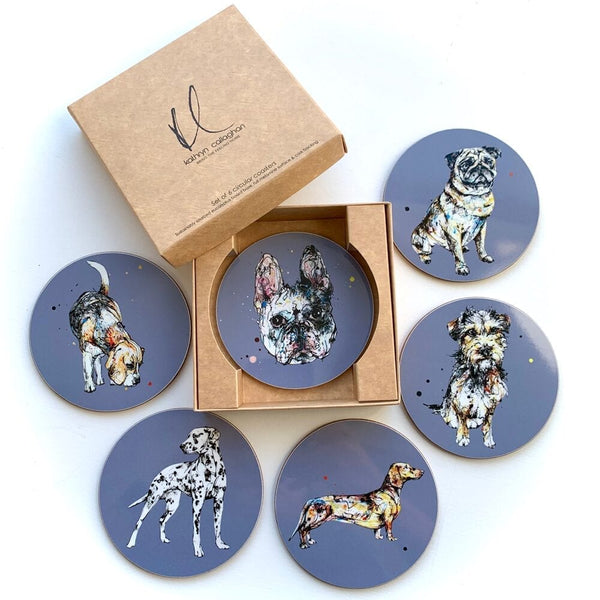 Gift Set of Dog Coasters