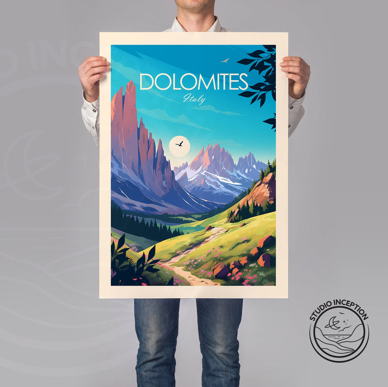 Dolomites Traditional Style Print